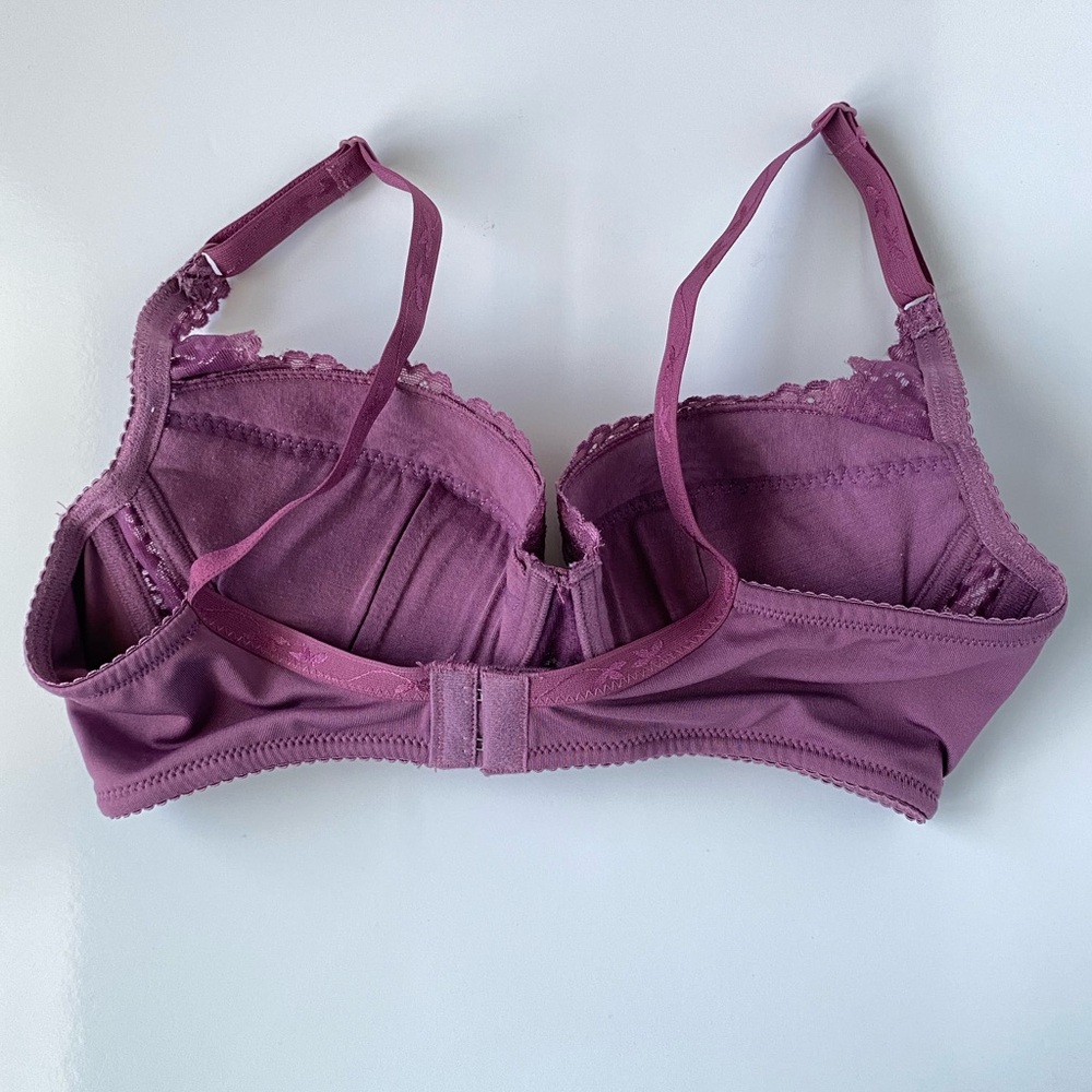 Women’s Purple Floral Lace Trims Bra - 36B - New without Tags - Picture 6 of 10